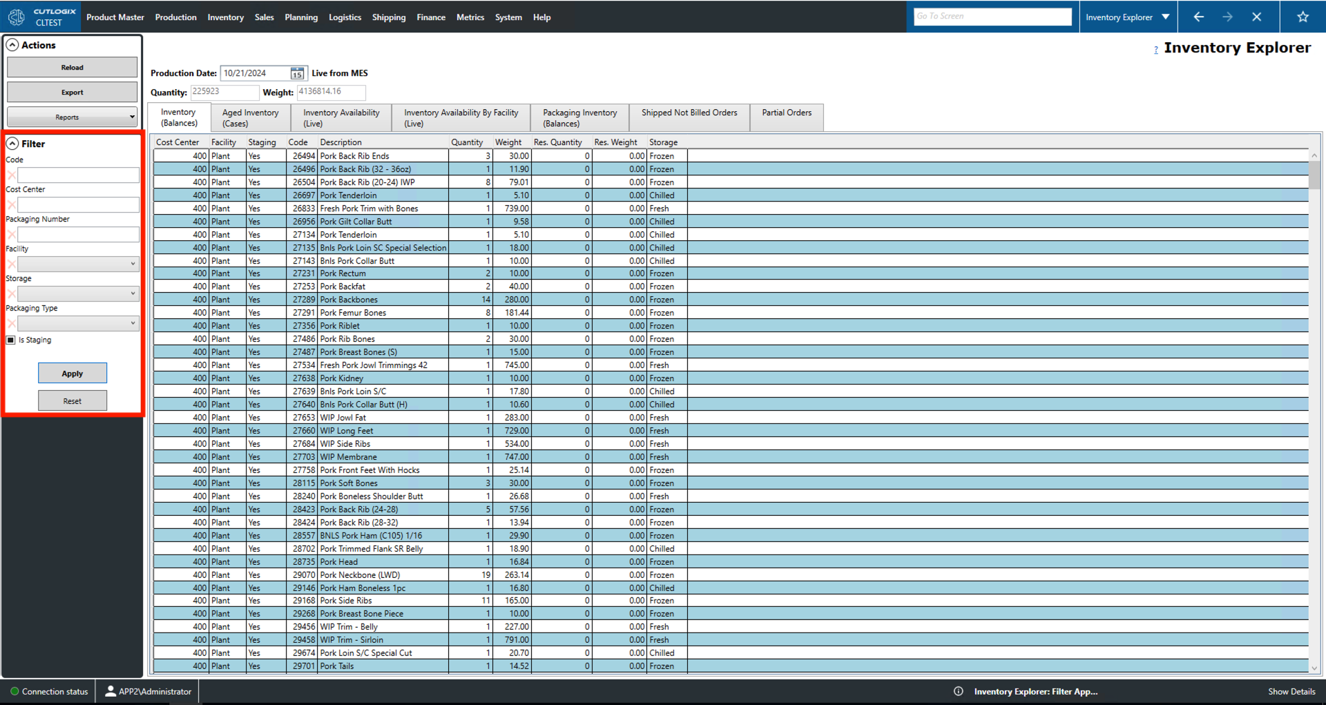 A Screenshot of the Packaging Tab