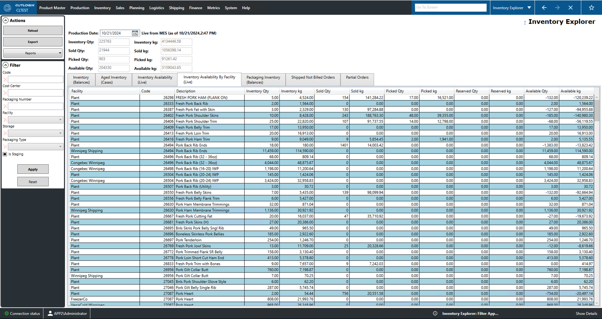 A Screenshot of the Packaging Tab