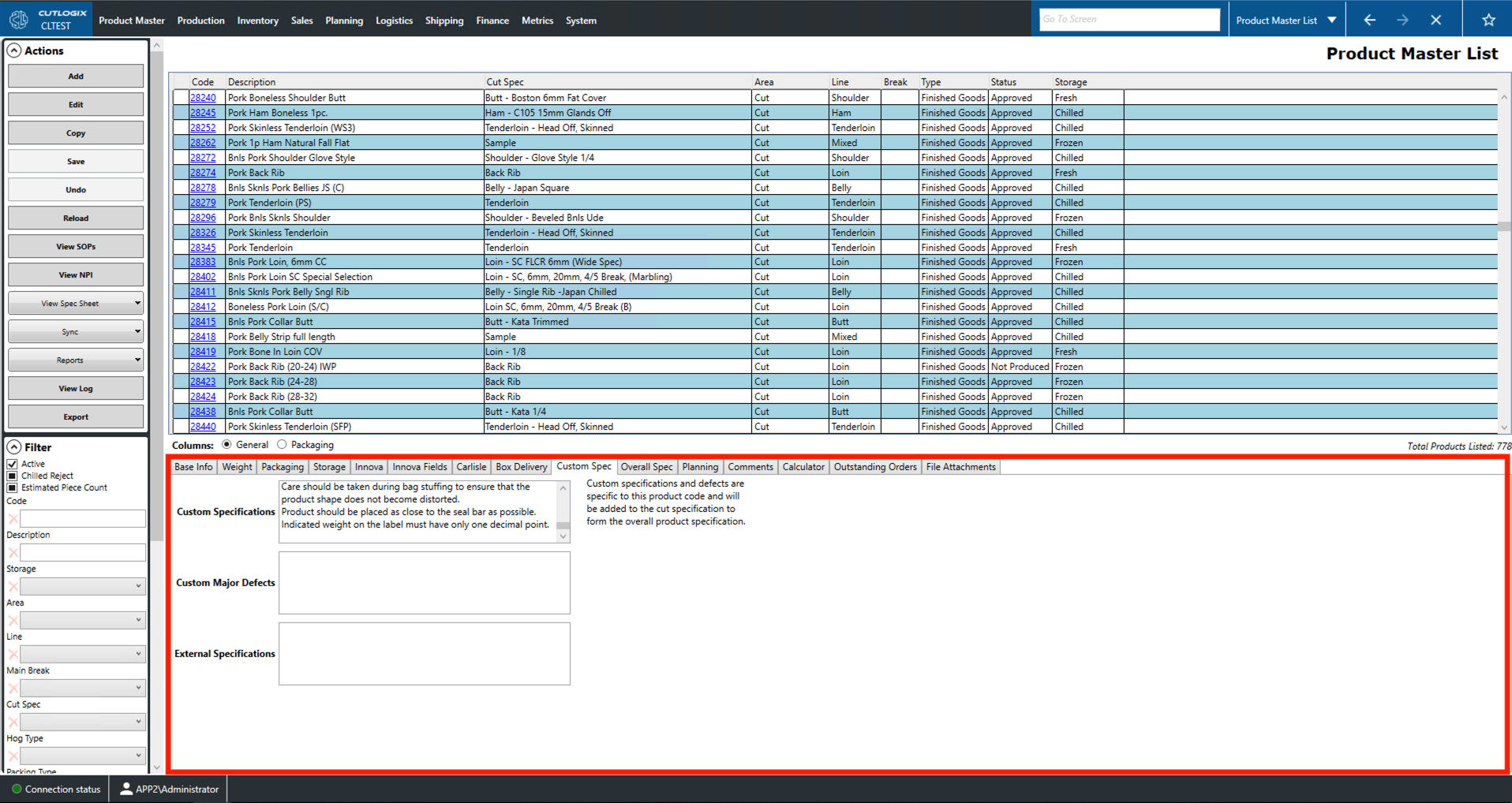 A Screenshot of the Packaging Tab