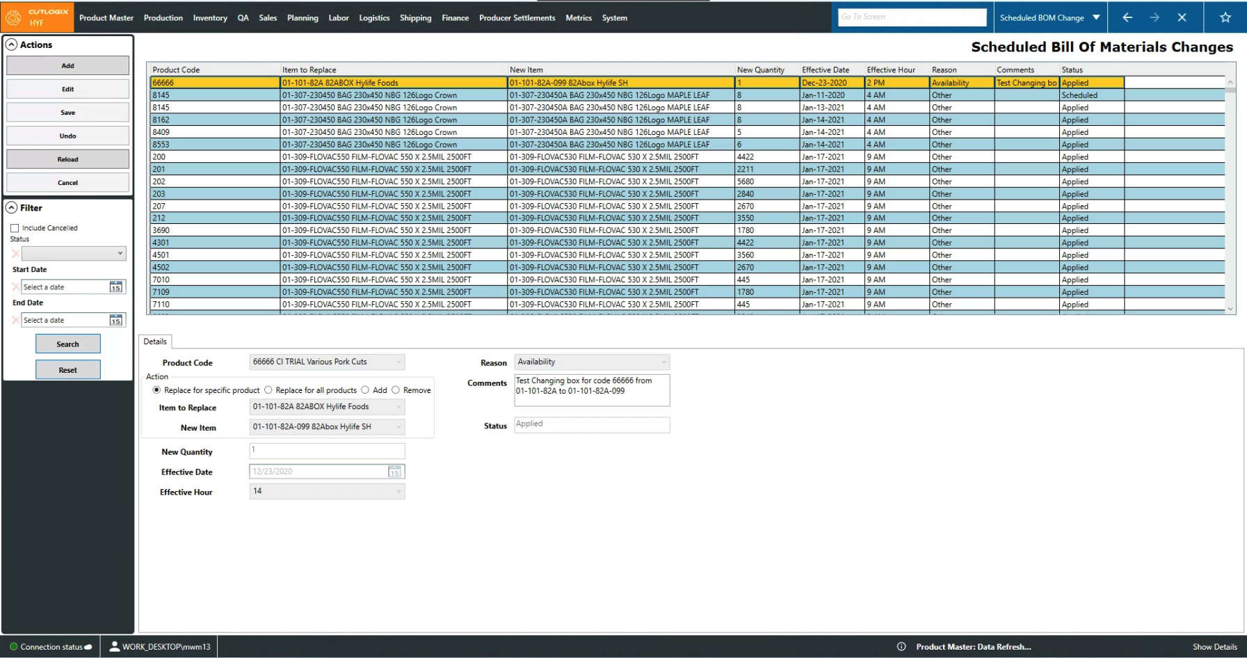 A Screenshot of the Packaging Tab