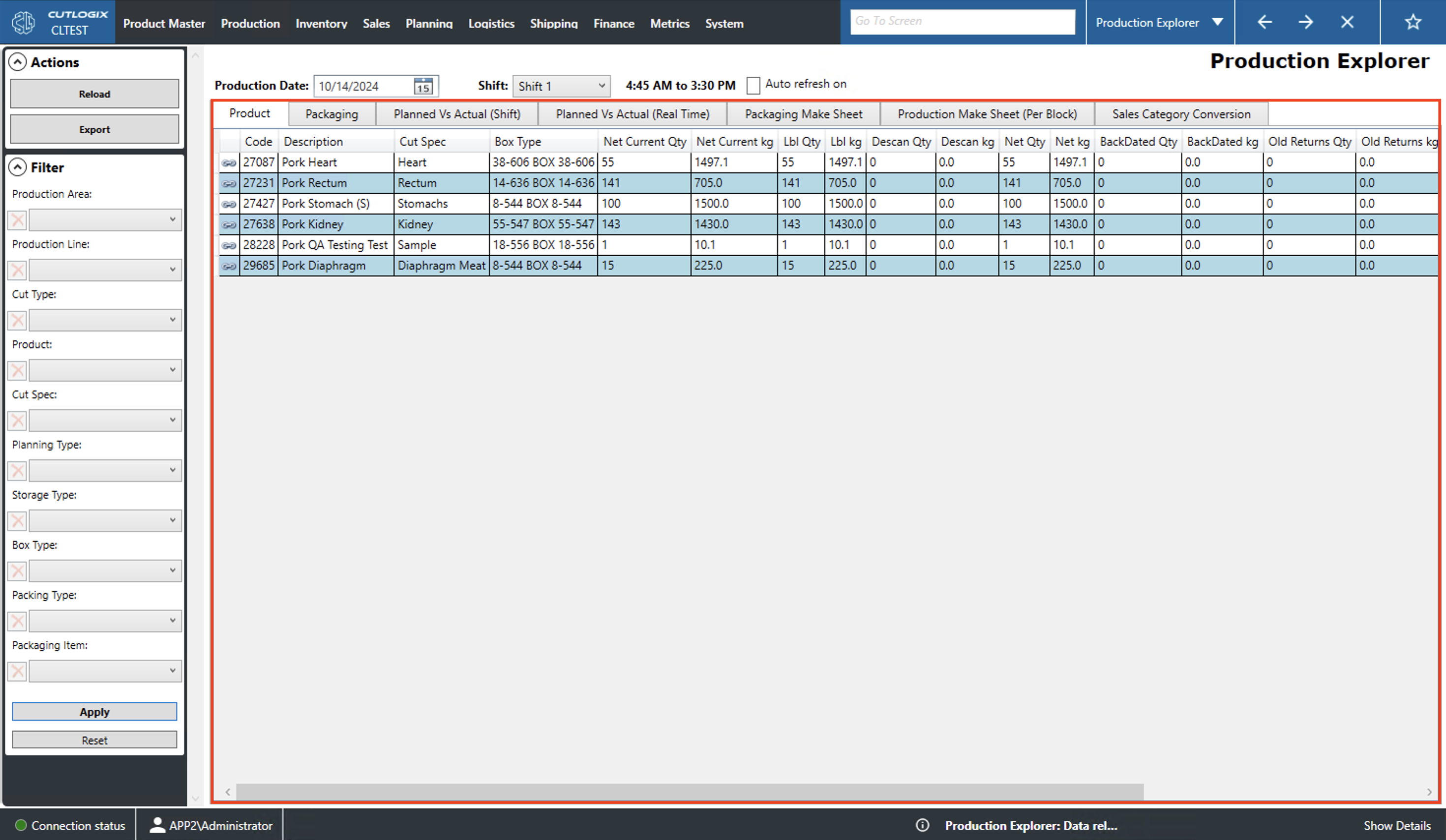 A Screenshot of the Packaging Tab