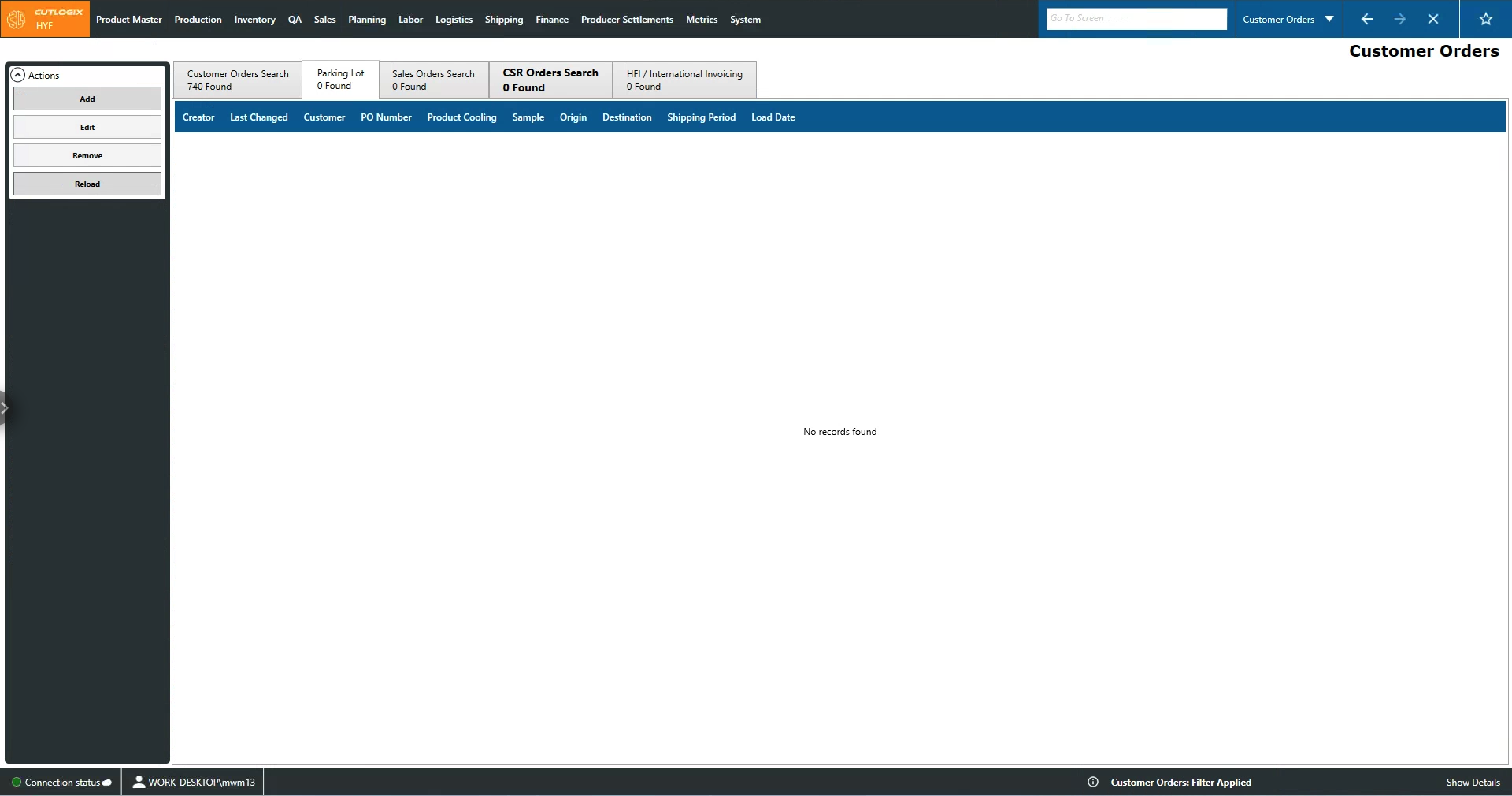 A Screenshot of the Packaging Tab