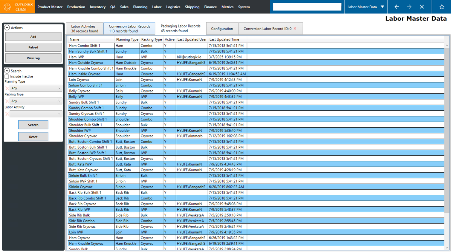 A Screenshot of the Packaging Tab