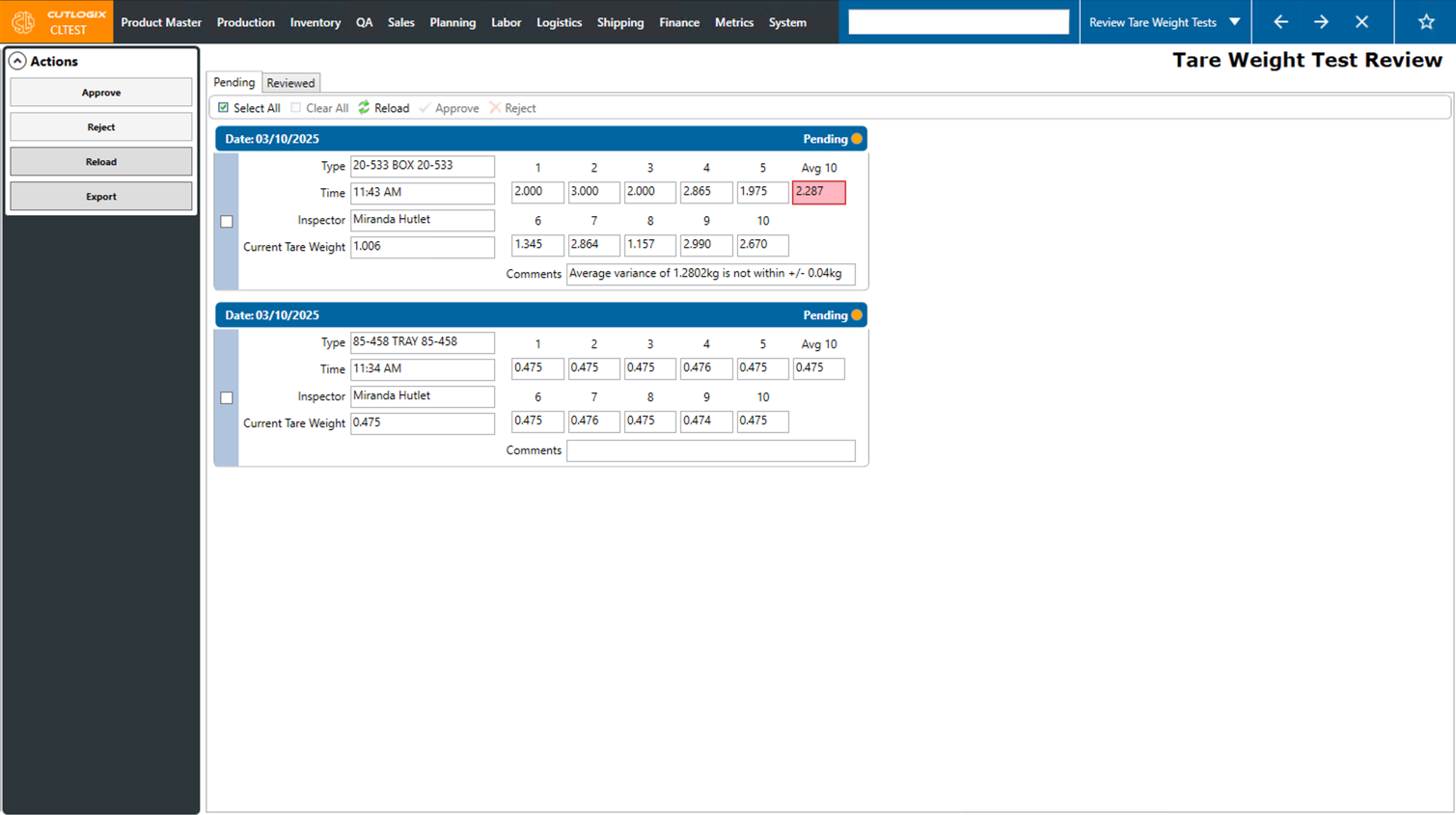 A Screenshot of the Packaging Tab