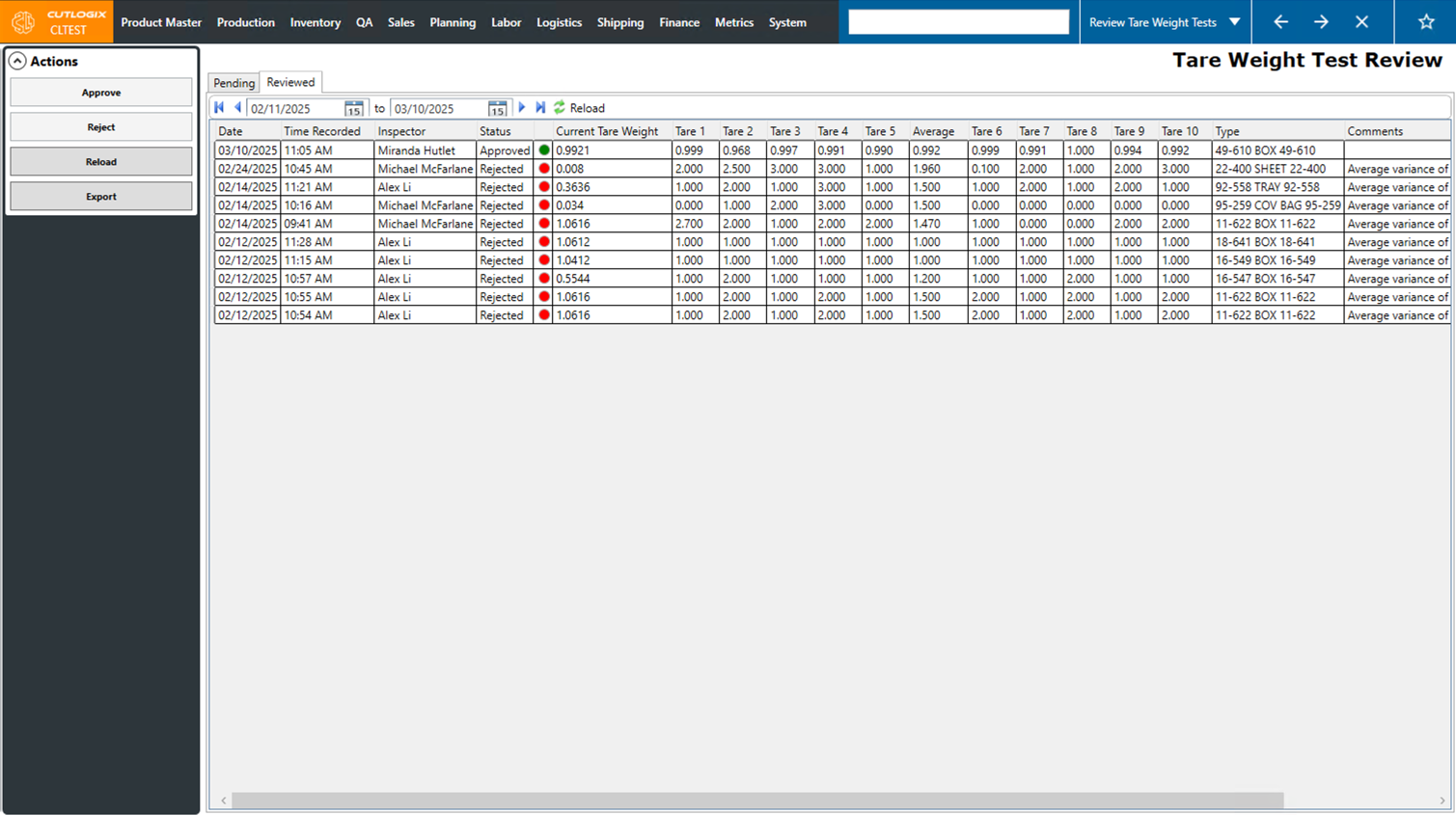 A Screenshot of the Packaging Tab